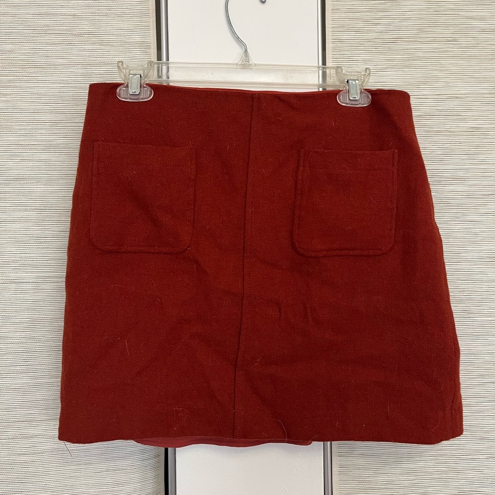 Wool miniskirt